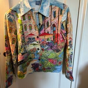 Vibrant colors! A gorgeous women’s jacket with beads